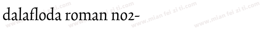 dalafloda roman no2字体转换